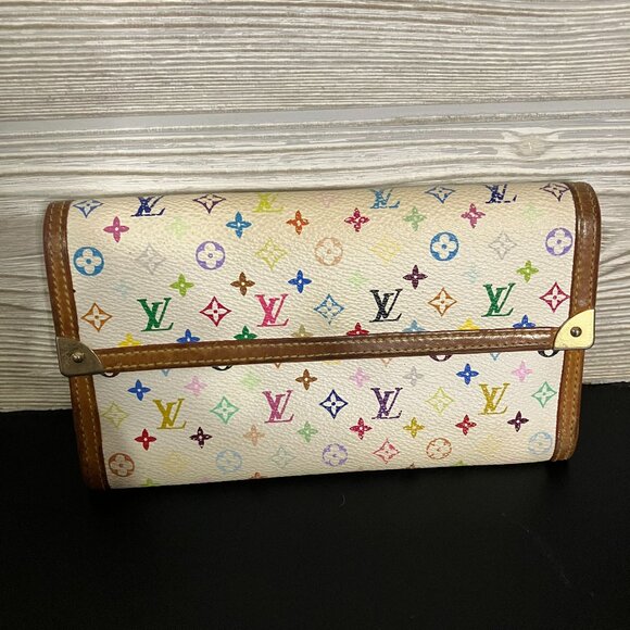 Pre-owned Louis Vuitton International Takashi Murakami Wallet